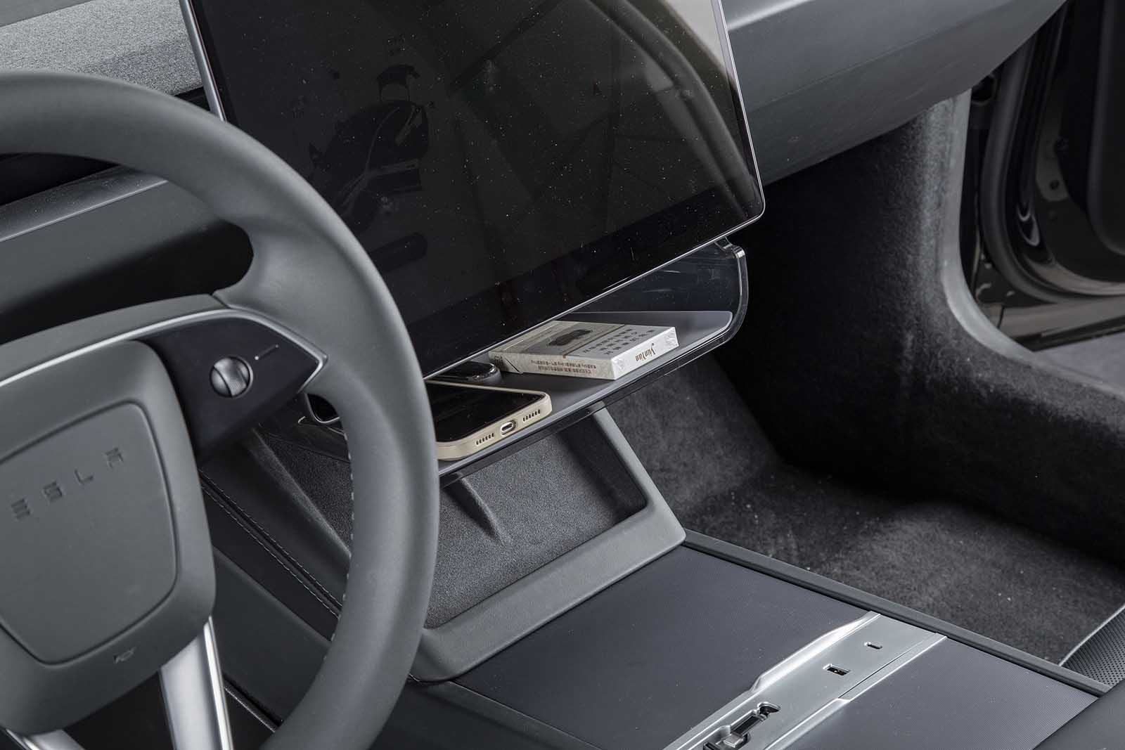 Tesla Model 3 (2024 Highland): Behind Screen Organizer & Under Screen Storage Tray - Torque Alliance