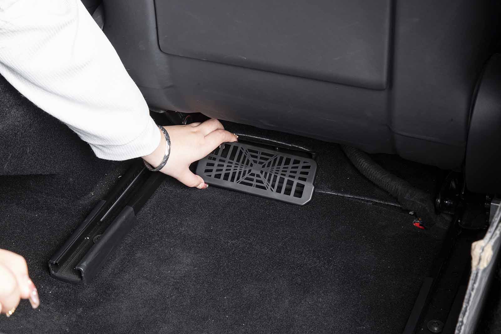 Tesla Model 3 (2024 Highland): Under-seat Air Outlet Grille, Air Vent Protector (set of 2) - Torque Alliance