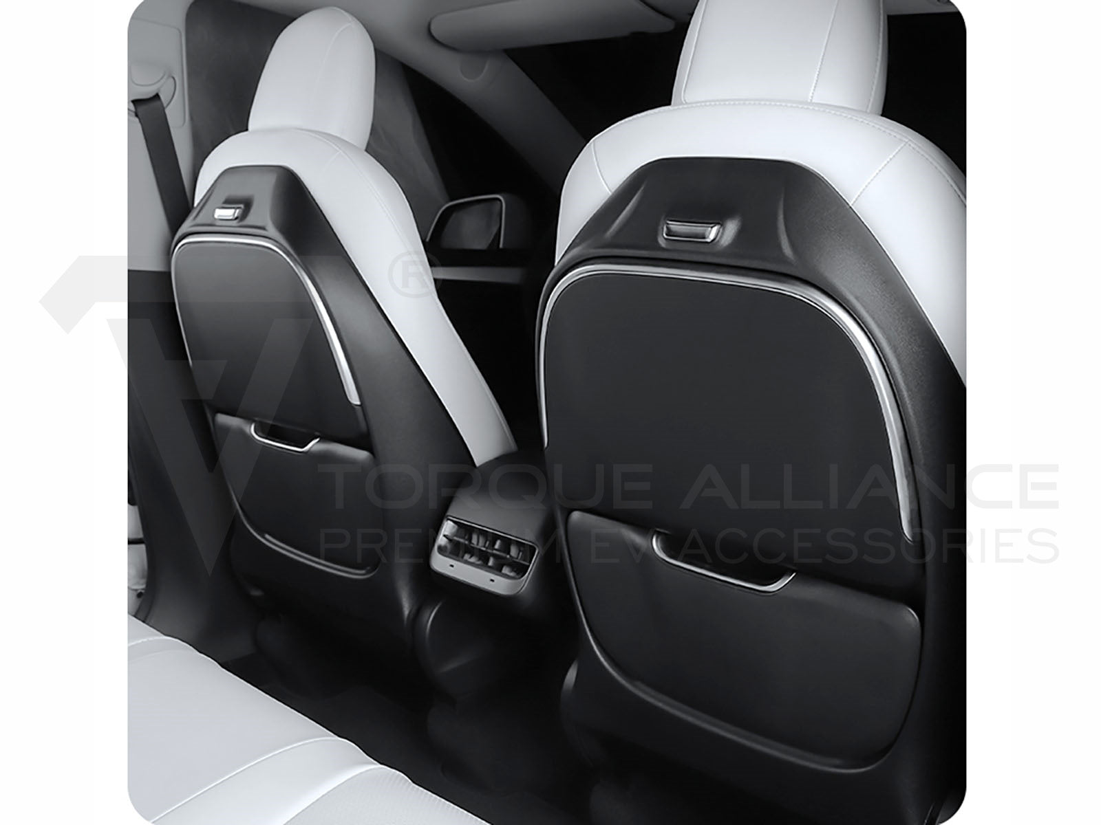 Tesla Model 3&Y: Foldable Seatback Tray, Seatback Table with Wireless Charging - Torque Alliance