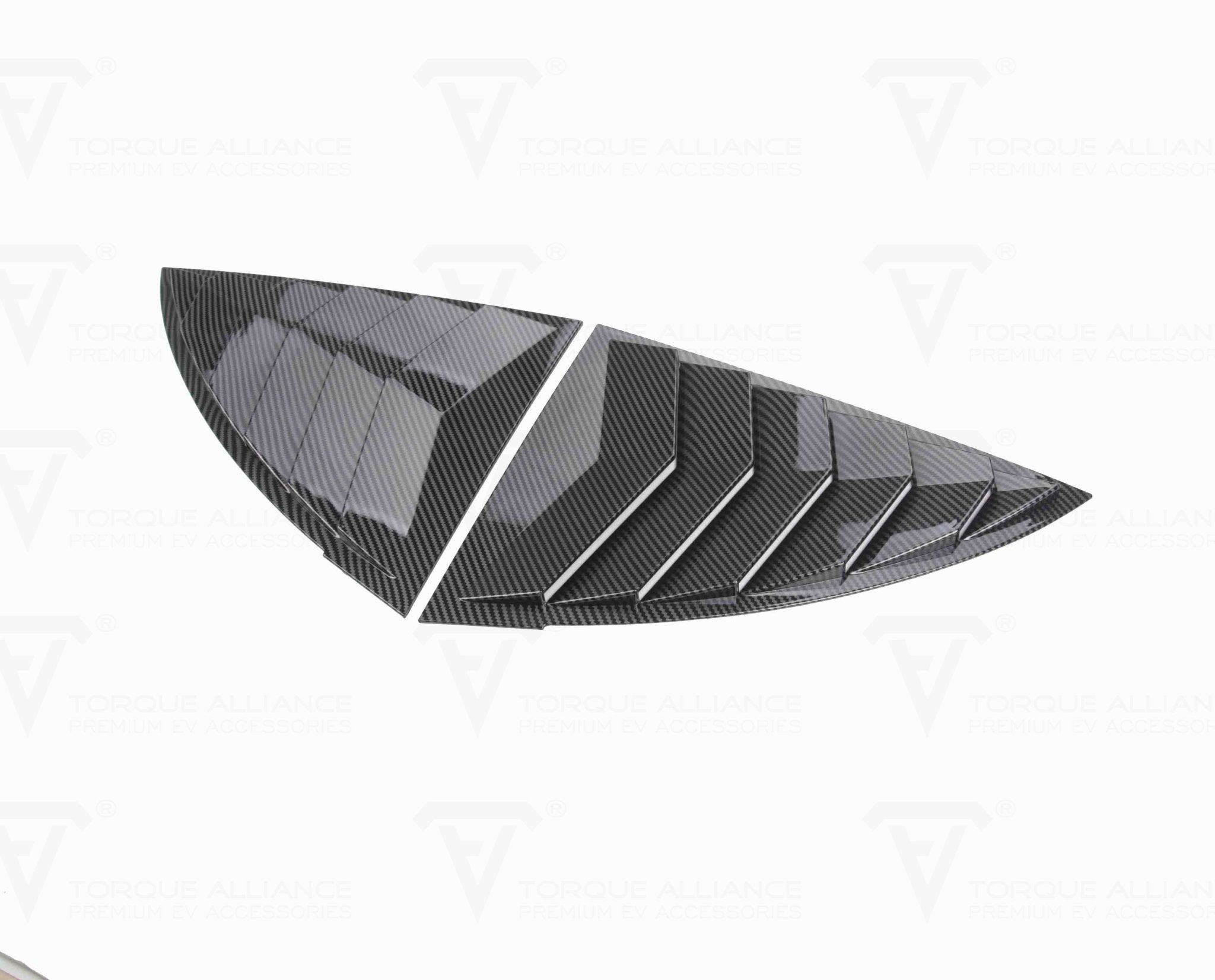 Tesla Model Y: C-pillar Window Cover Trim Set (ABS, 2 pcs) - Torque Alliance