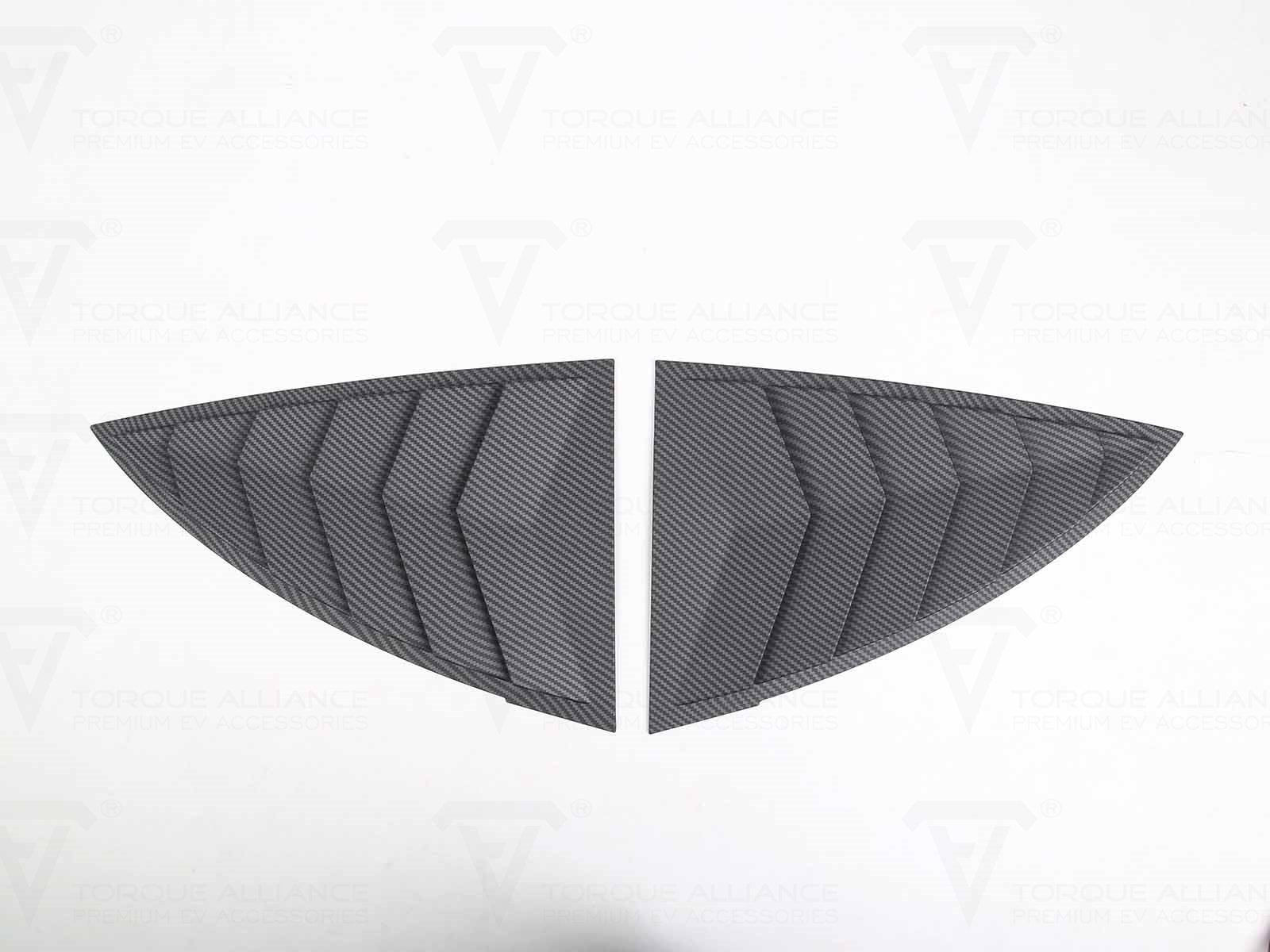 Tesla Model Y: C-pillar Window Cover Trim Set (ABS, 2 pcs) - Torque Alliance