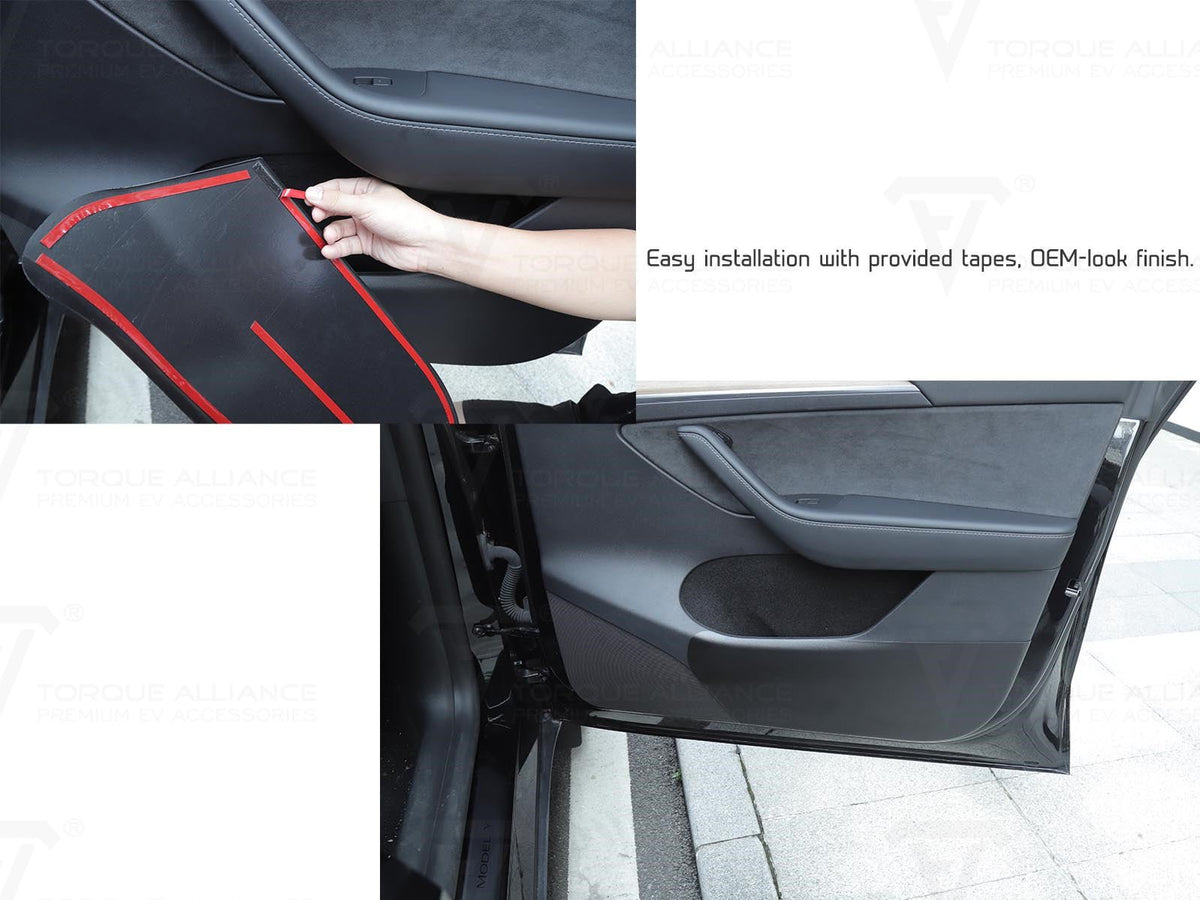 Tesla Model Y: Factory Customized Anti-kick Door Protection Plates (se -  Torque Alliance