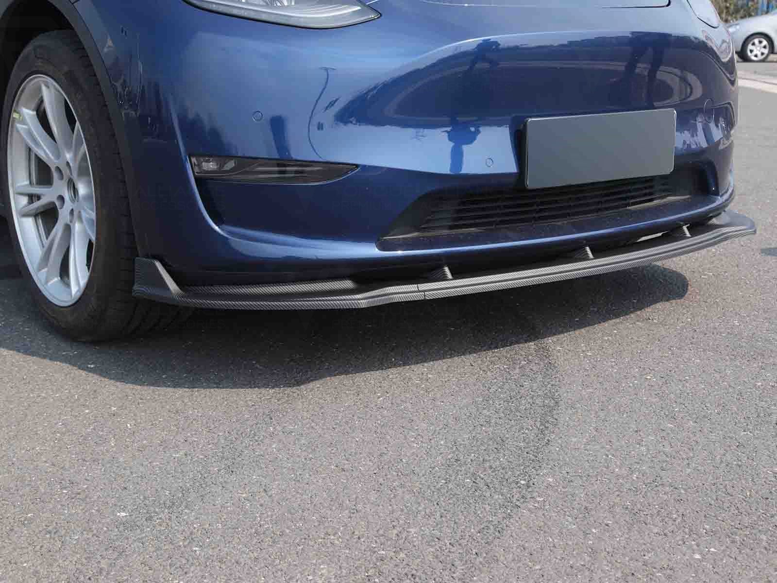 Tesla Model Y: Front Lip Spoiler (ABS + Coating) - Torque Alliance