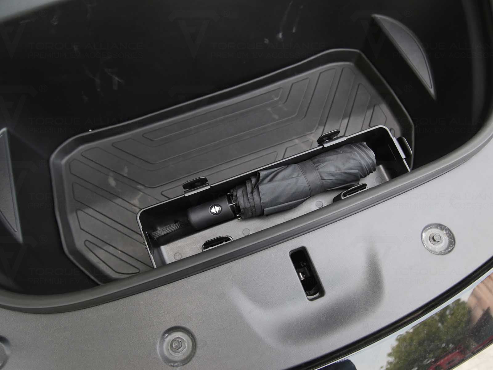 Tesla Model Y: Frunk Umbrella Organizer - Torque Alliance