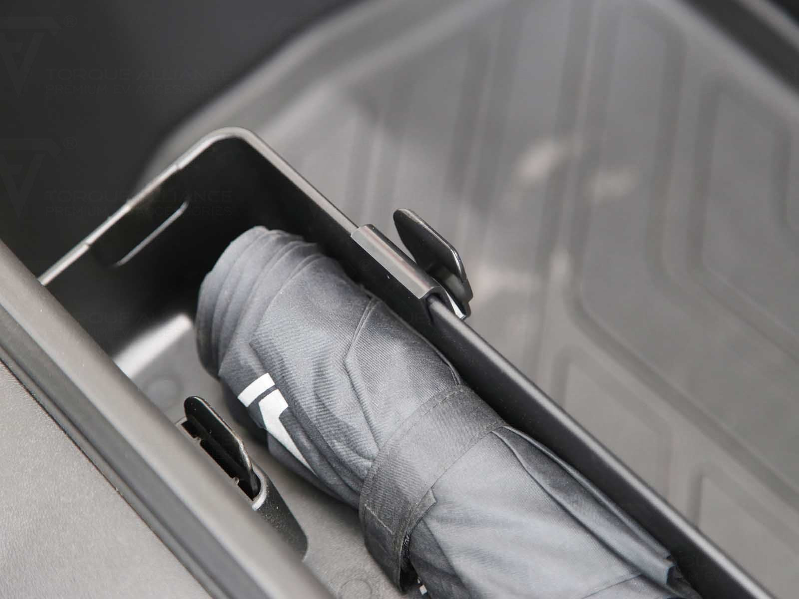 Tesla Model Y: Frunk Umbrella Organizer - Torque Alliance