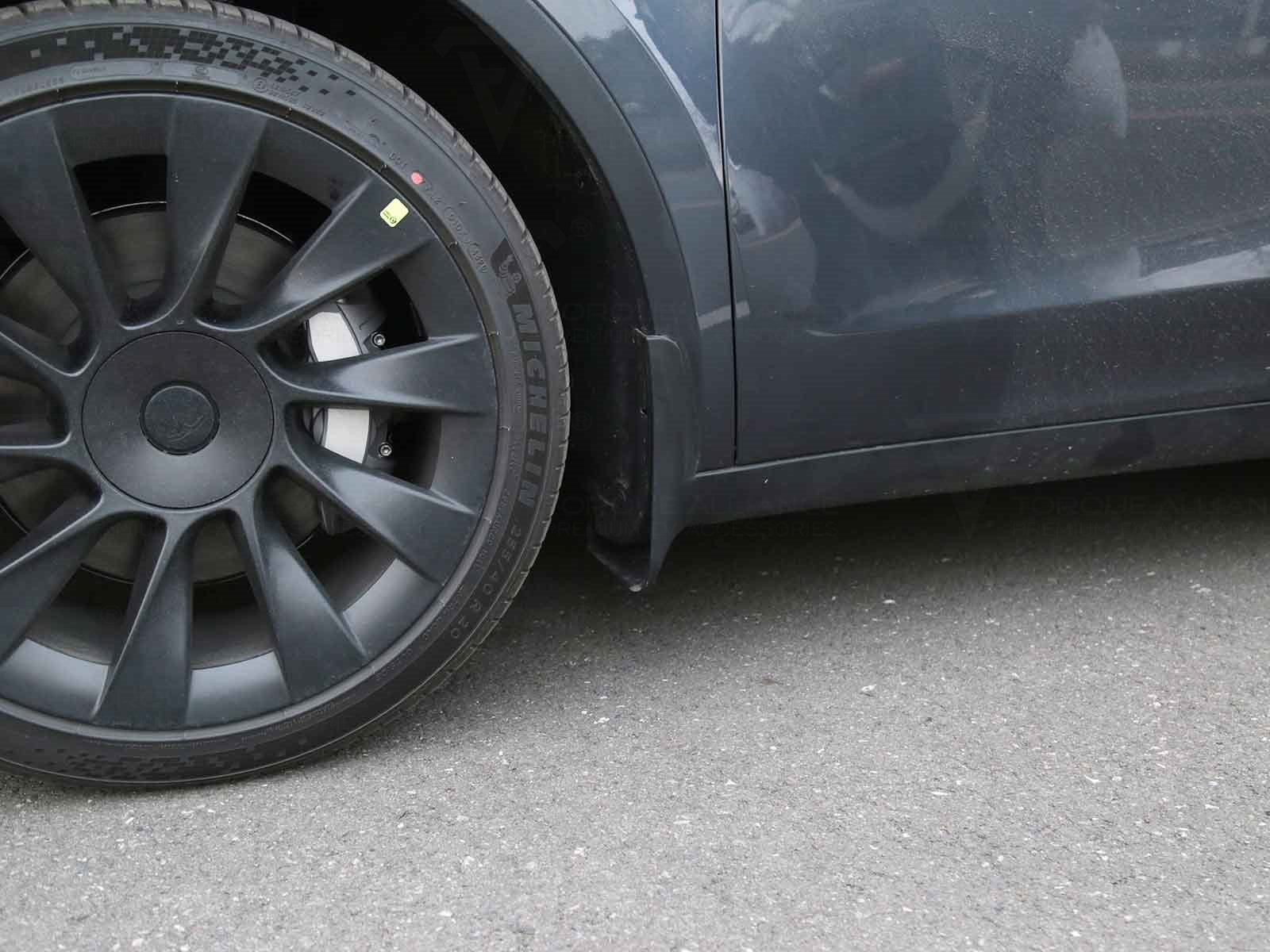 Tesla Model Y: Mud Flaps, Splash Guard (No-drilling) - Torque Alliance