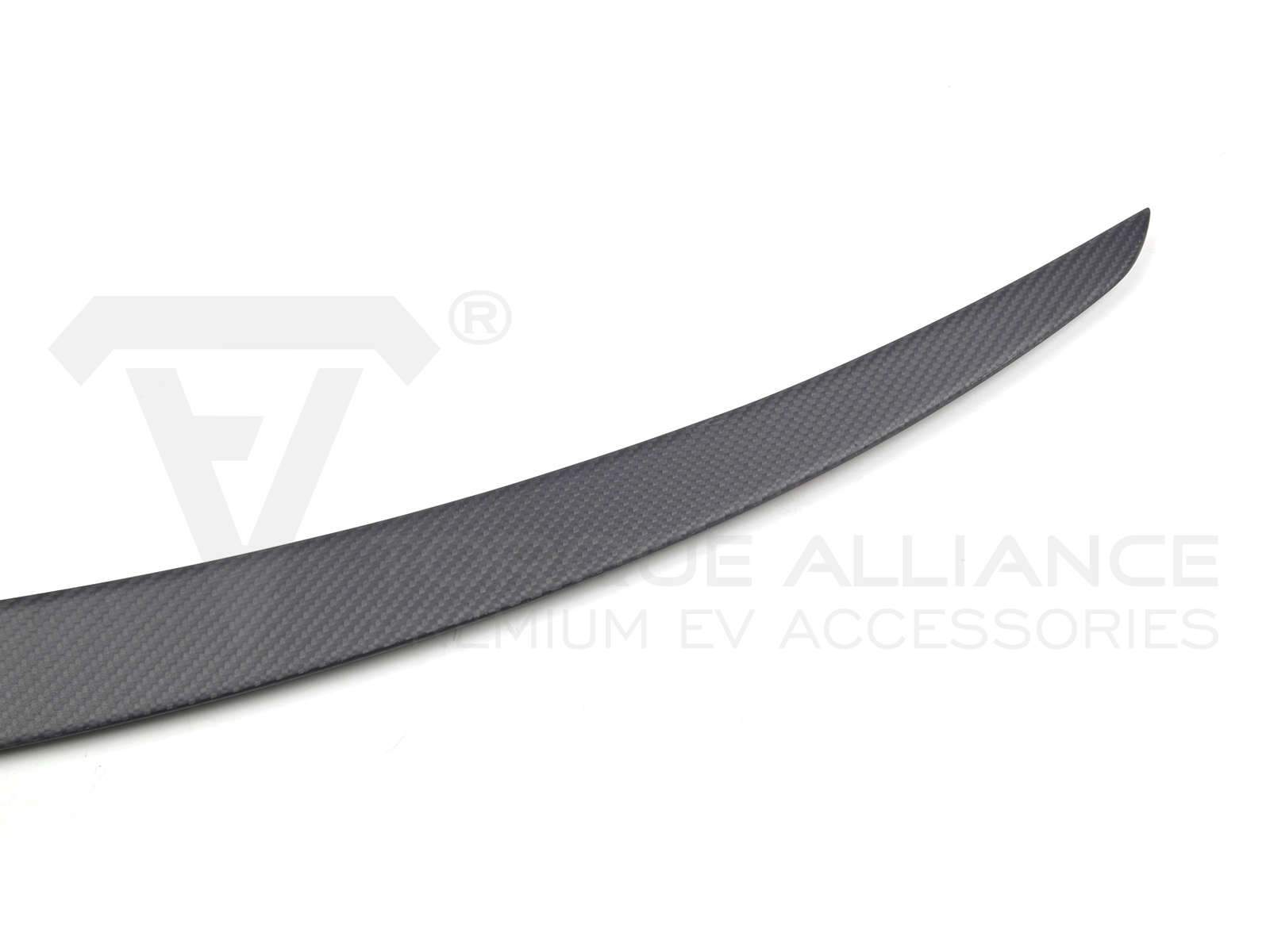 Tesla Model Y: Performance Tail Spoiler (Genuine Carbon Fiber) - Torque Alliance