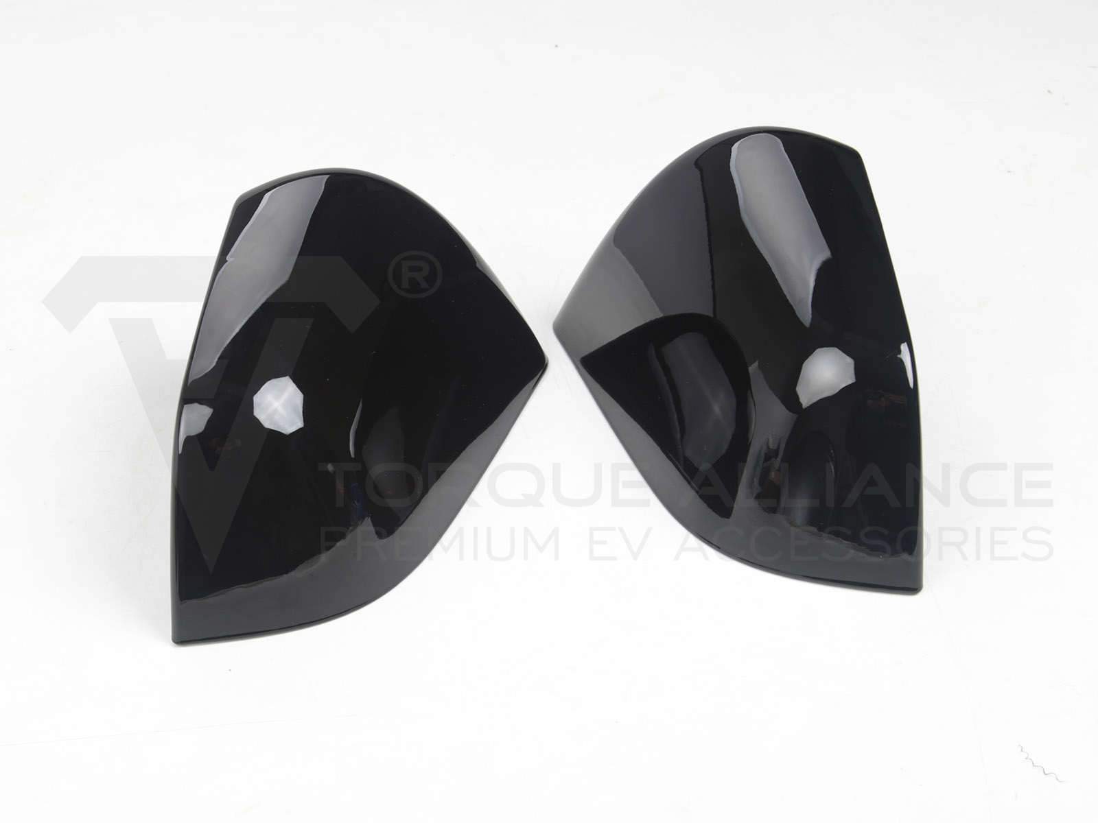 Tesla Model Y: Rear View Mirror Cover Set (ABS + Coating) - Torque Alliance