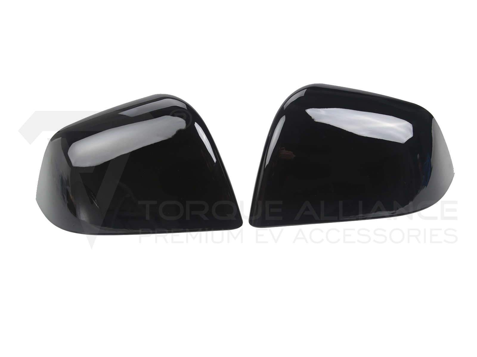 Tesla Model Y: Rear View Mirror Cover Set (ABS + Coating) - Torque Alliance