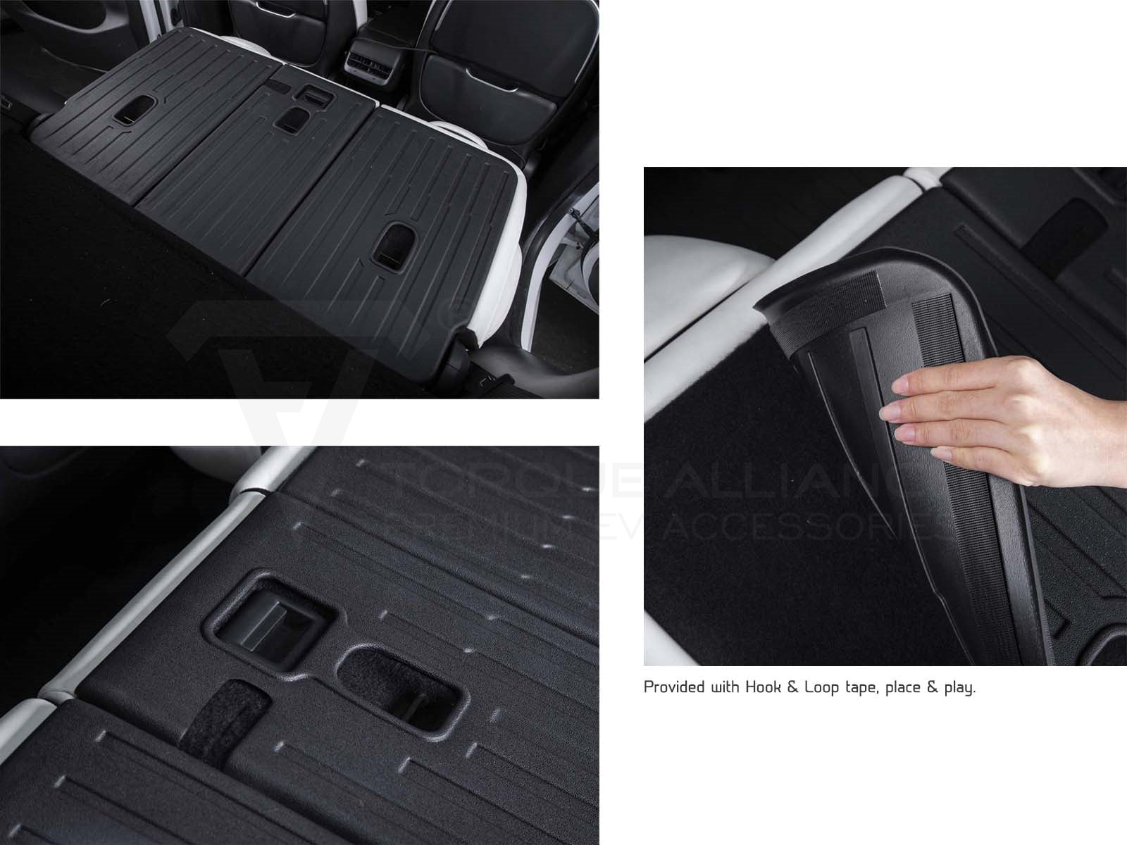 Tesla Model Y: Seat Back Protector Mats,Guard Boot Liner (3 pcs) - Torque Alliance