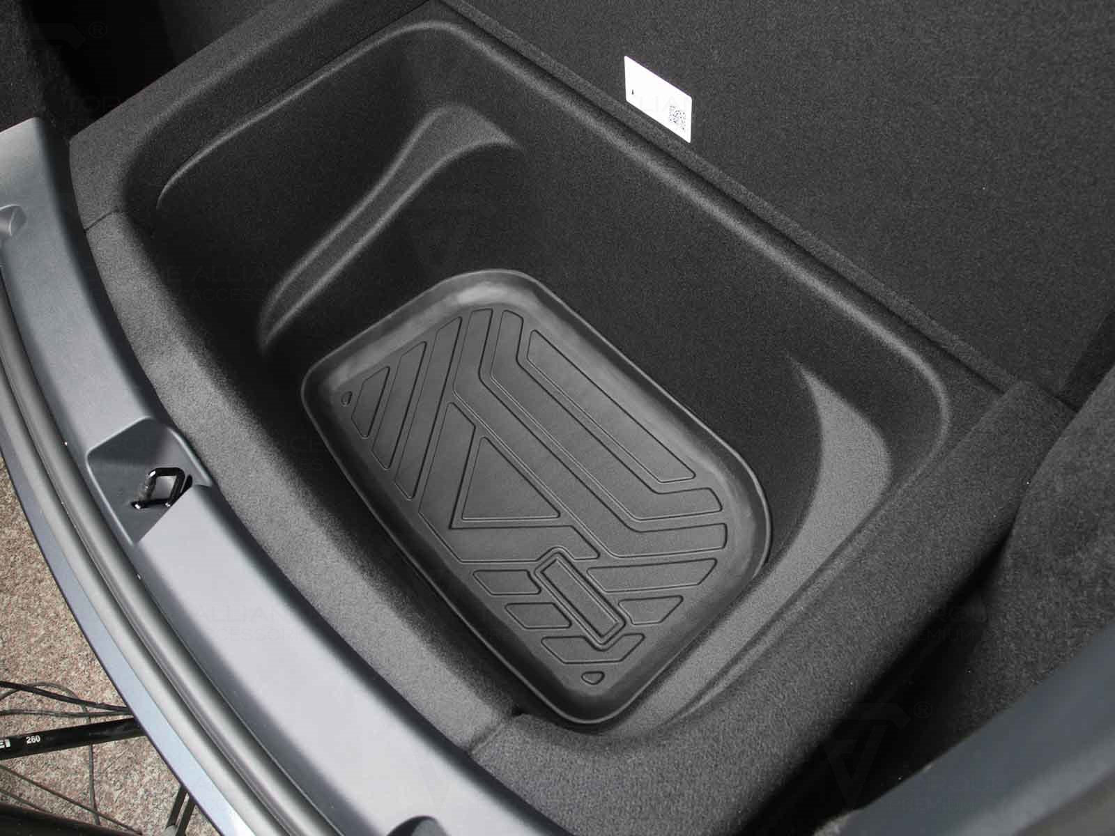 Tesla Model Y: Trunk Compartment Mat (Premium Recyclable Rubber) - Torque Alliance