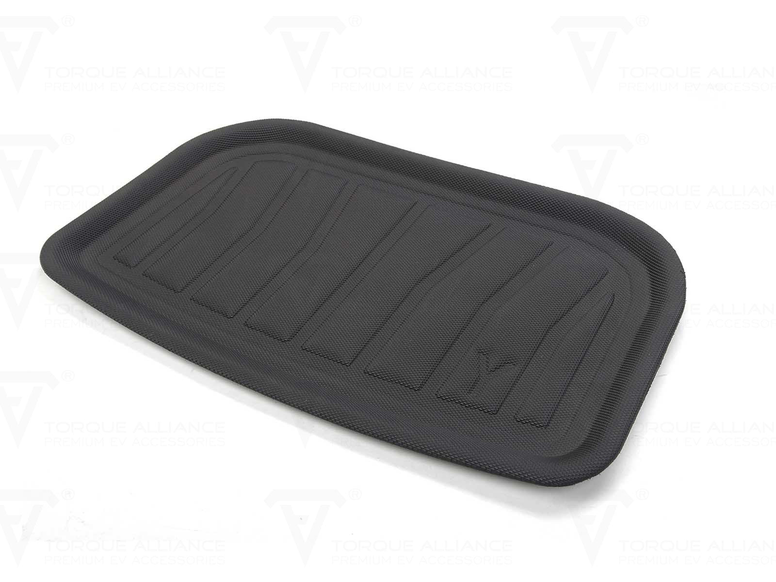 Tesla Model Y: Trunk Lower Compartment Mat (3D-TPR Rubber) - Torque Alliance