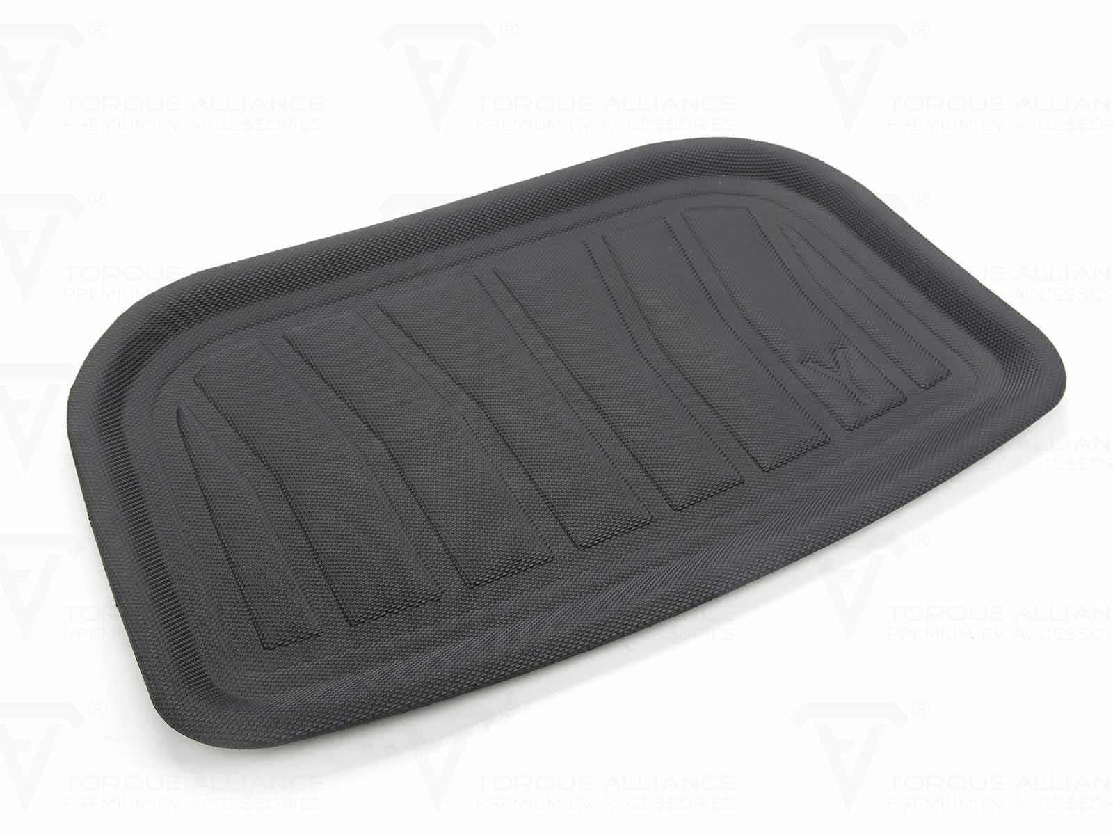 Tesla Model Y: Trunk Lower Compartment Mat (3D-TPR Rubber) - Torque Alliance