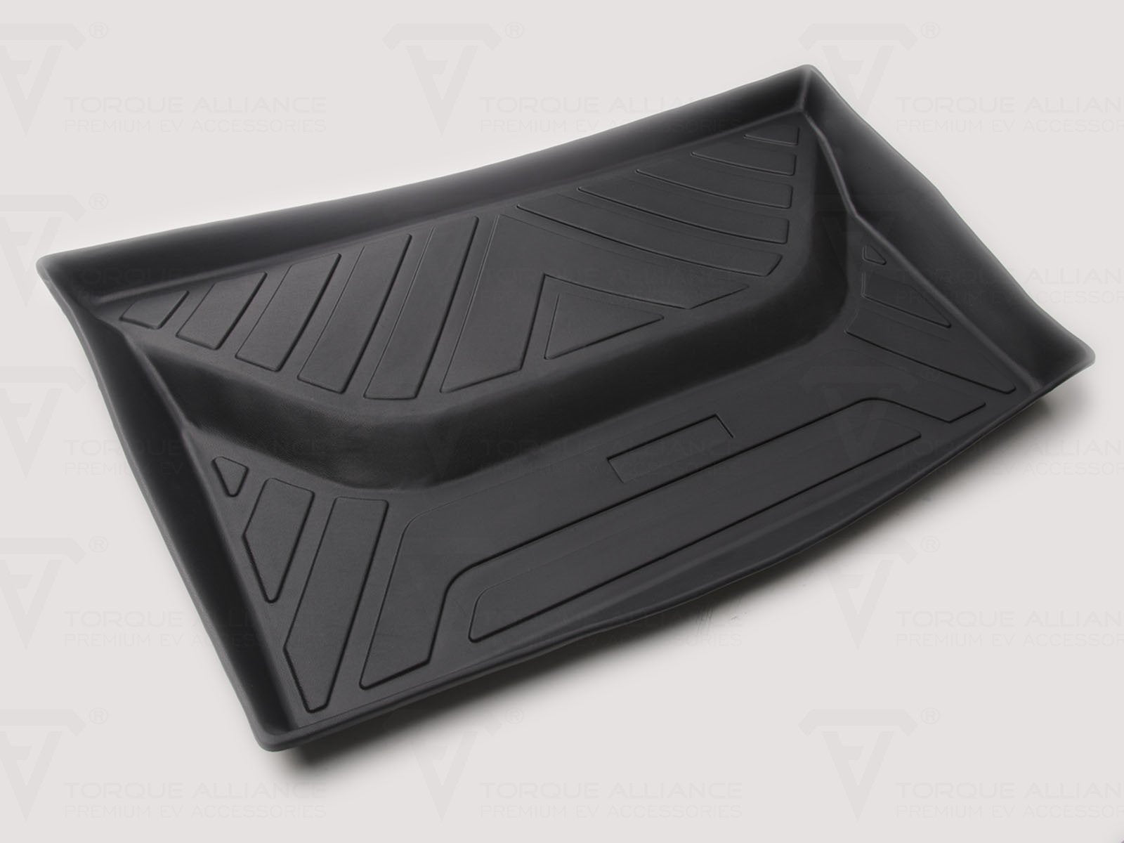 Tesla Model Y: Trunk Lower Compartment Mat (Premium Recyclable Rubber) - Torque Alliance