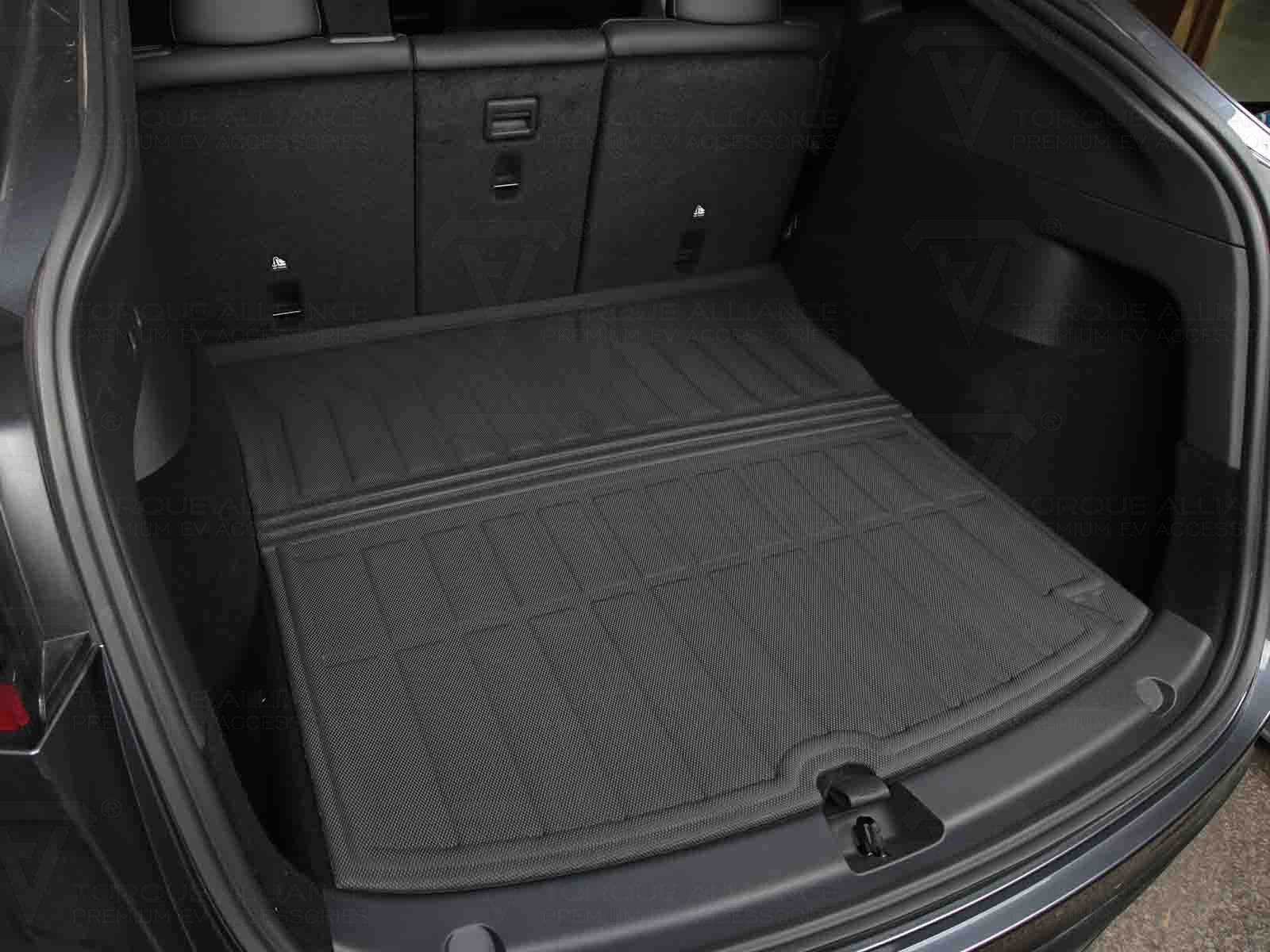 Tesla Model Y: Trunk Mat, Boot Liner (3D-TPR Rubber) - Torque Alliance