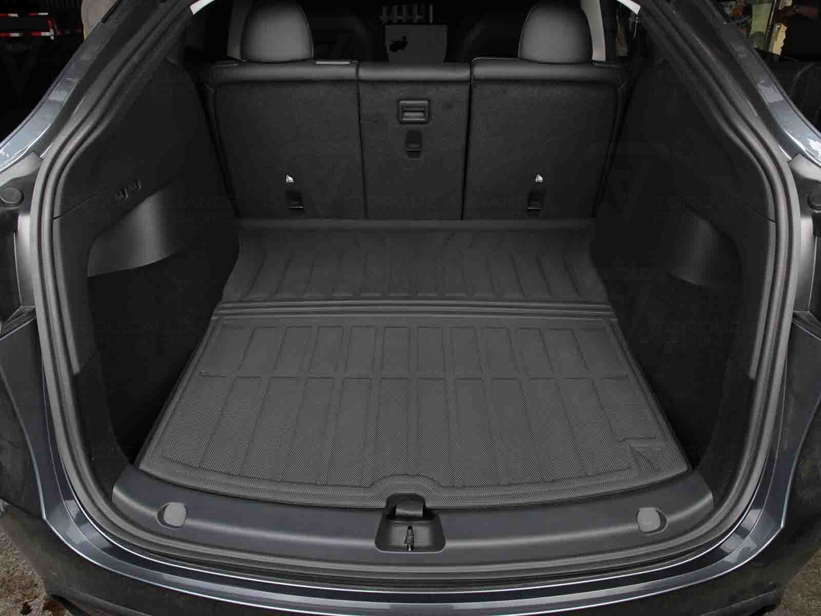 Tesla Model Y: Trunk Mat, Boot Liner (3D-TPR Rubber) - Torque Alliance