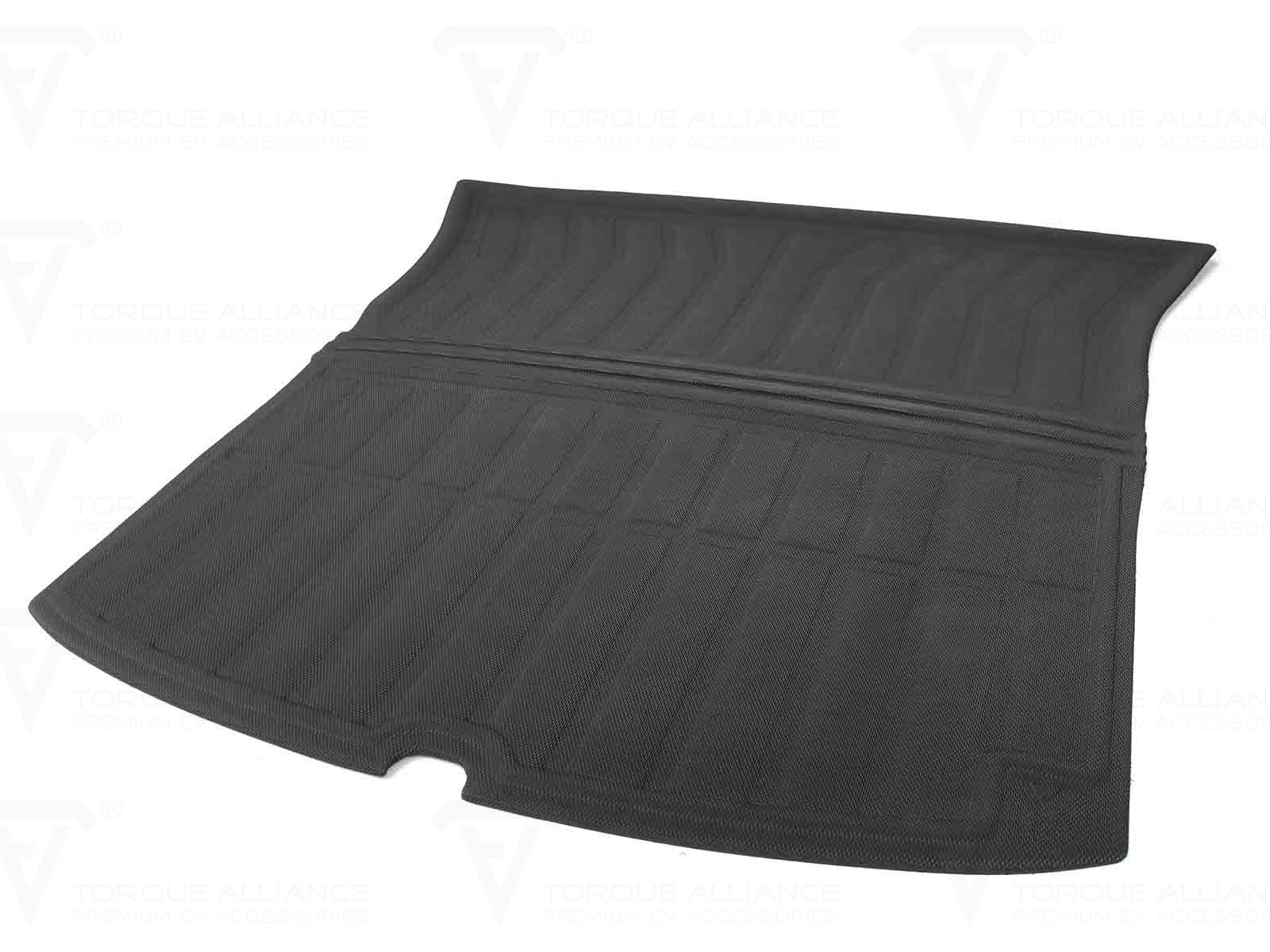 Tesla Model Y: Trunk Mat, Boot Liner (3D-TPR Rubber) - Torque Alliance