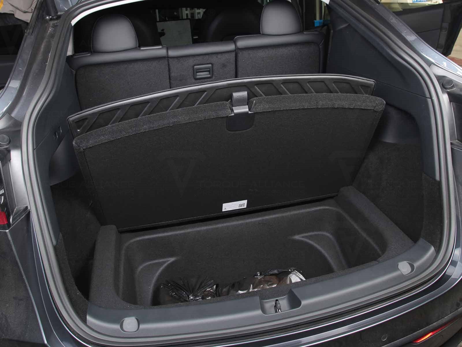 Tesla Model Y: Trunk Mat, Boot Liner (Premium Recyclable Rubber) - Torque Alliance