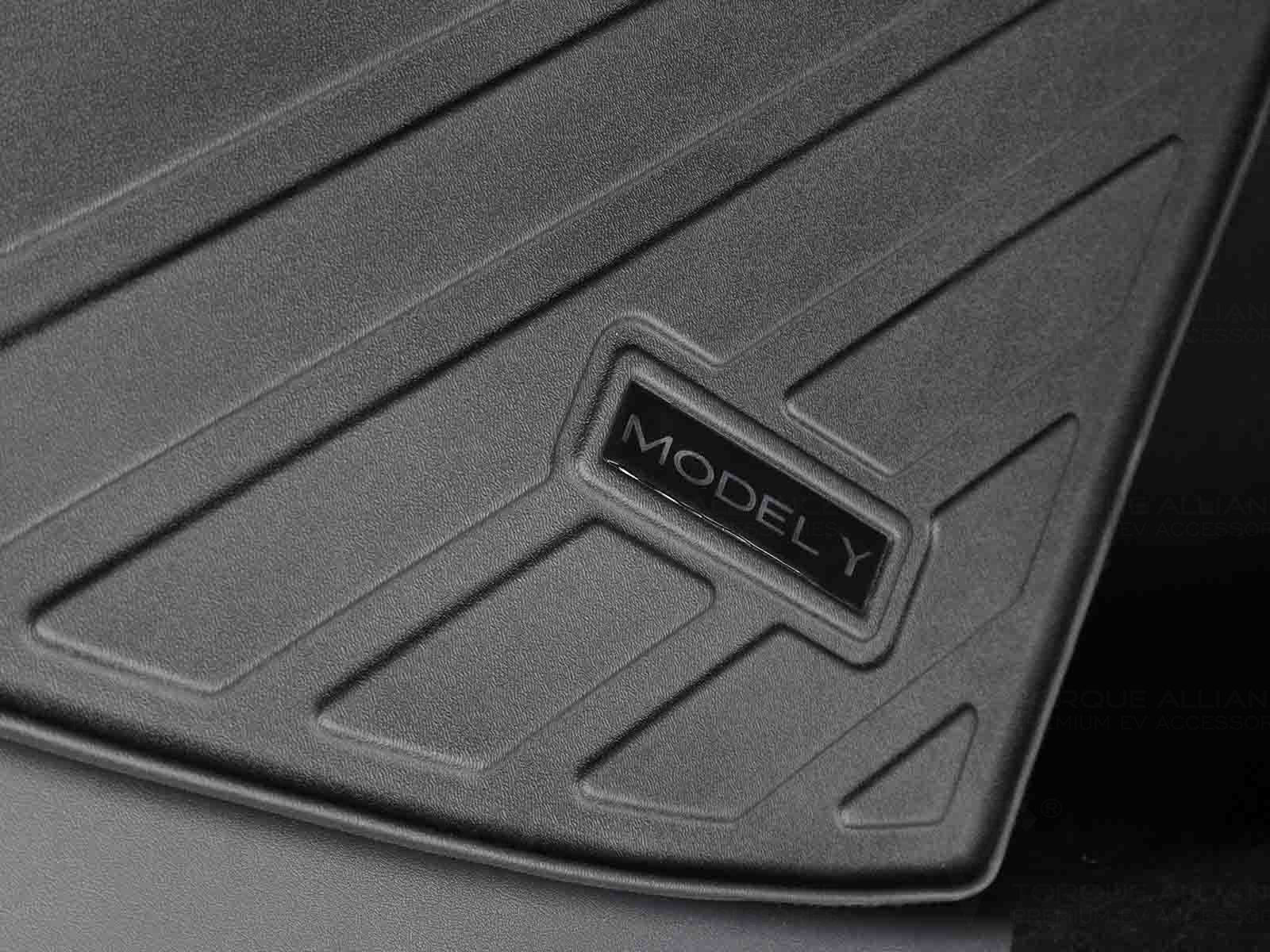 Tesla Model Y: Trunk Mat, Boot Liner (Premium Recyclable Rubber) - Torque Alliance