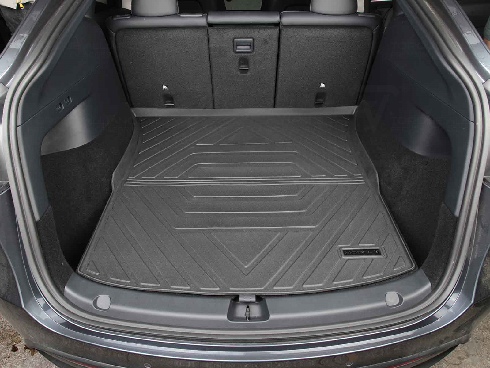 Tesla Model Y: Trunk Mat, Boot Liner (Premium Recyclable Rubber) - Torque Alliance