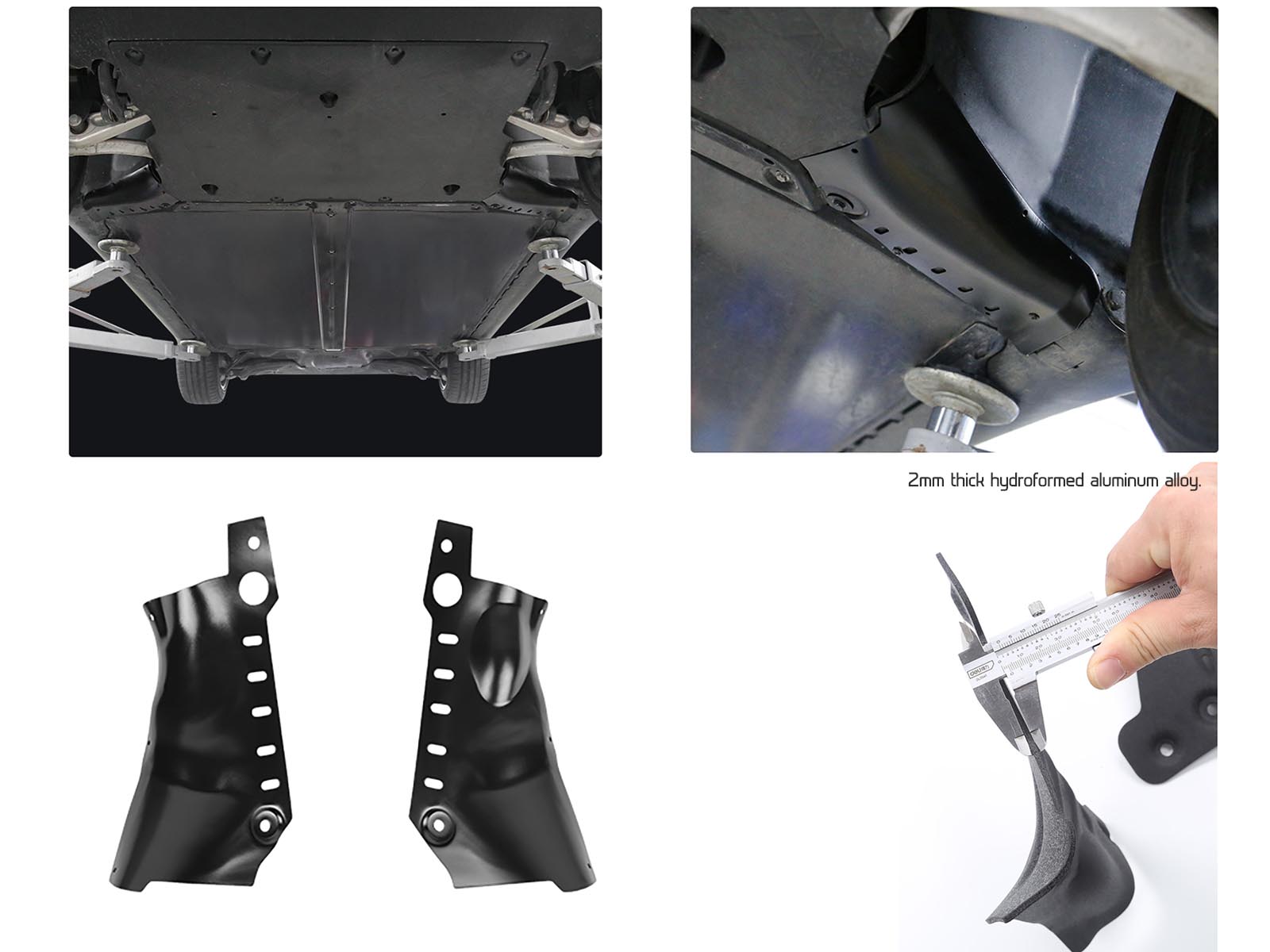 Tesla Model Y: Undercarriage Coolant Pipe Guard Plate (Aluminum Alloy) - Torque Alliance