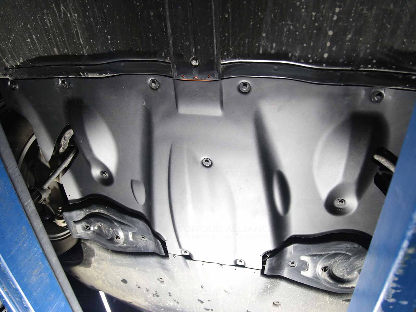 Tesla Model Y: Undercarriage Shield (Stainless Steel with insulation) - Torque Alliance