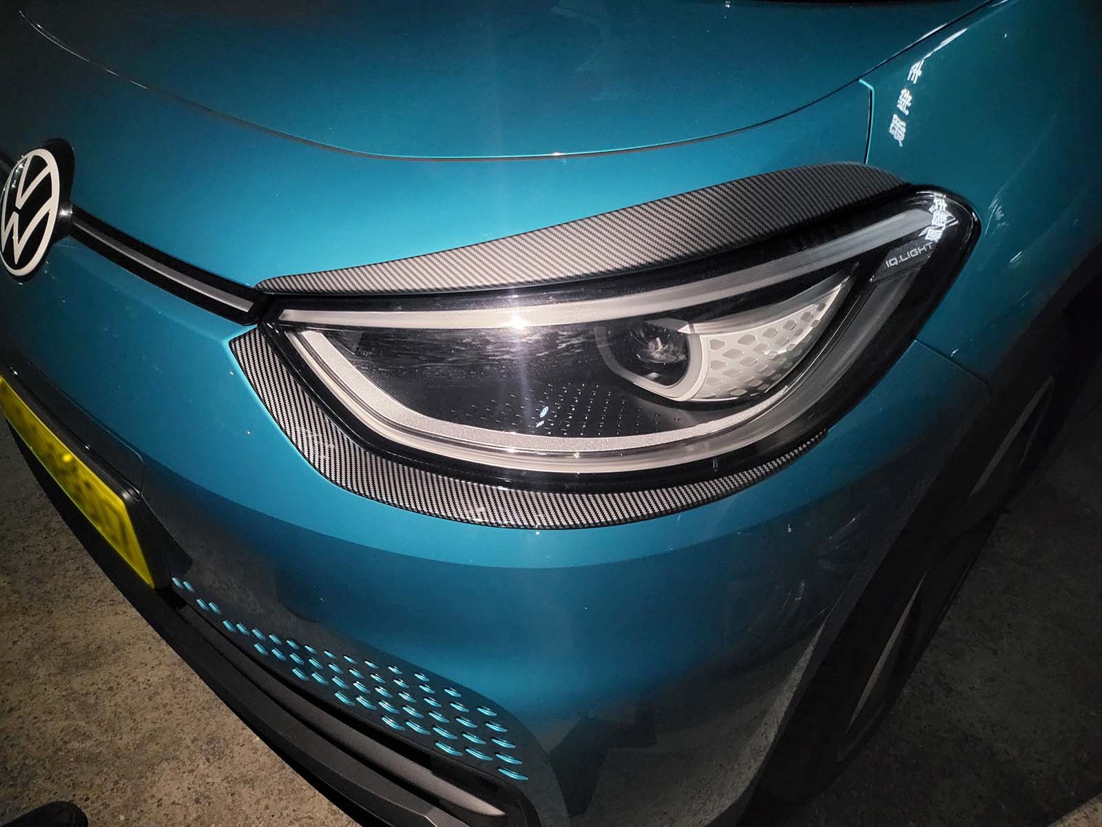 V W ID.3: Headlight Decals (Eyeliner) - Torque Alliance