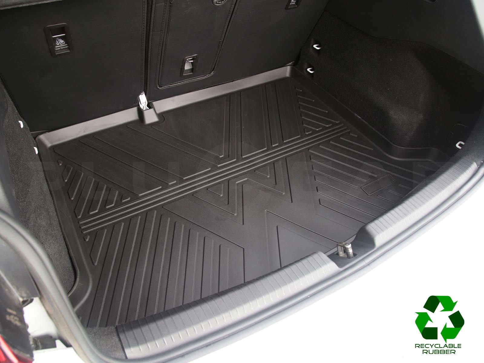 Volkswagen ID.3: Premium Recyclable Rubber Trunk Mat, Boot Liner (NON-TOUR Version) - Torque Alliance