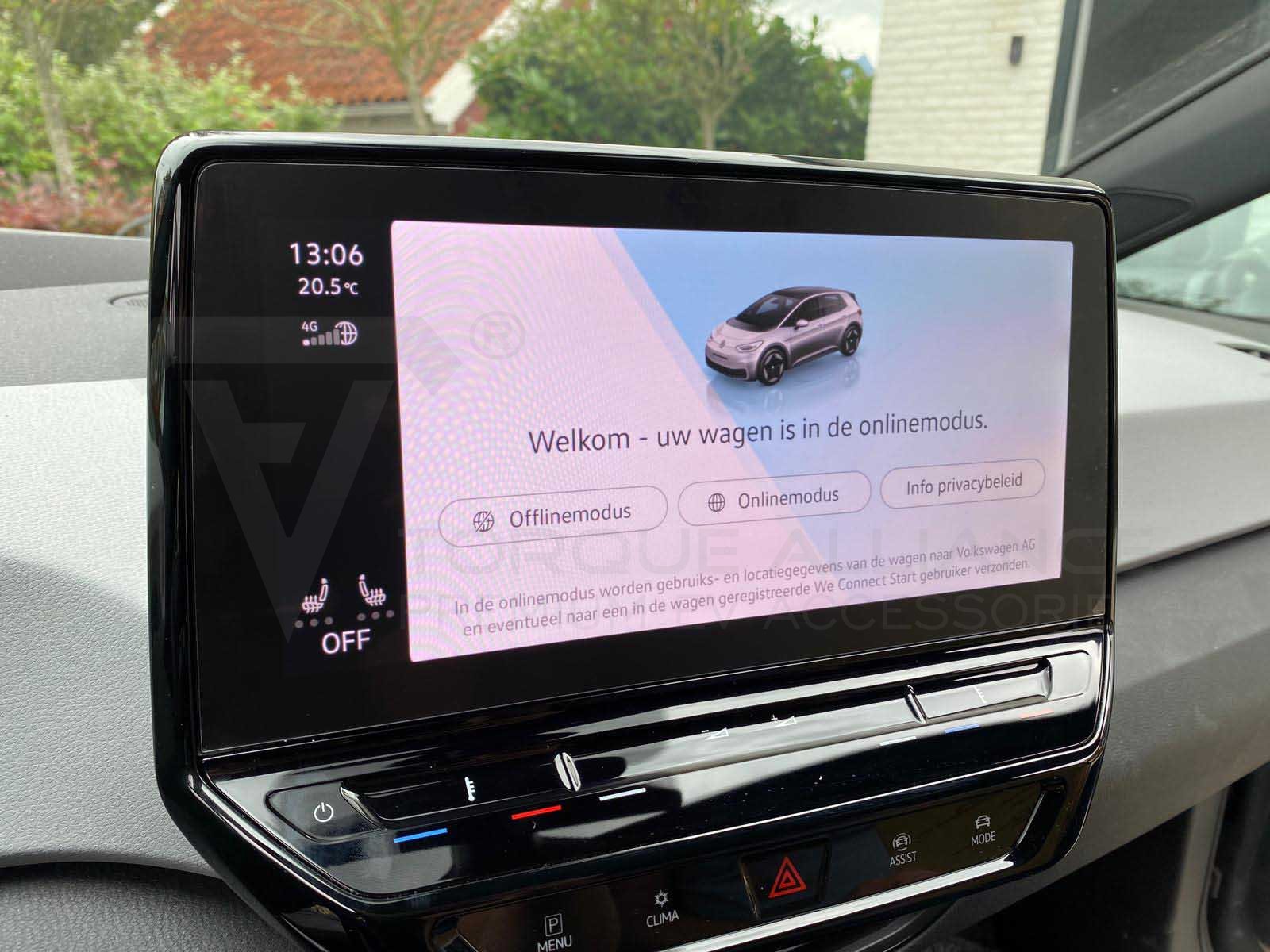 Volkswagen ID.3,ID.4: Tempered Glass Screen Protector Set (9H) for Instrument & 10 Inches Infotainment Displays - Torque Alliance