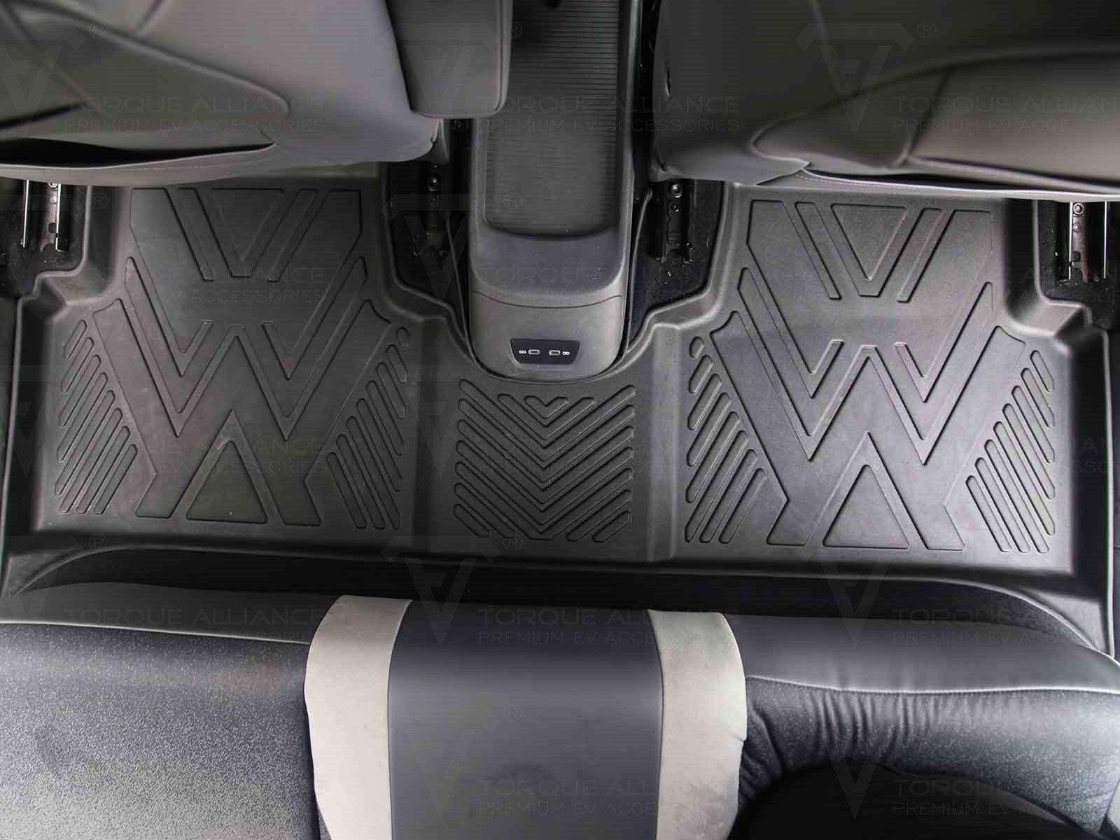 VW ID 3: Premium Recycle Rubber 3D All Weather Interior Floor Mats with Raised Edge, Left-hand-drive - Torque Alliance