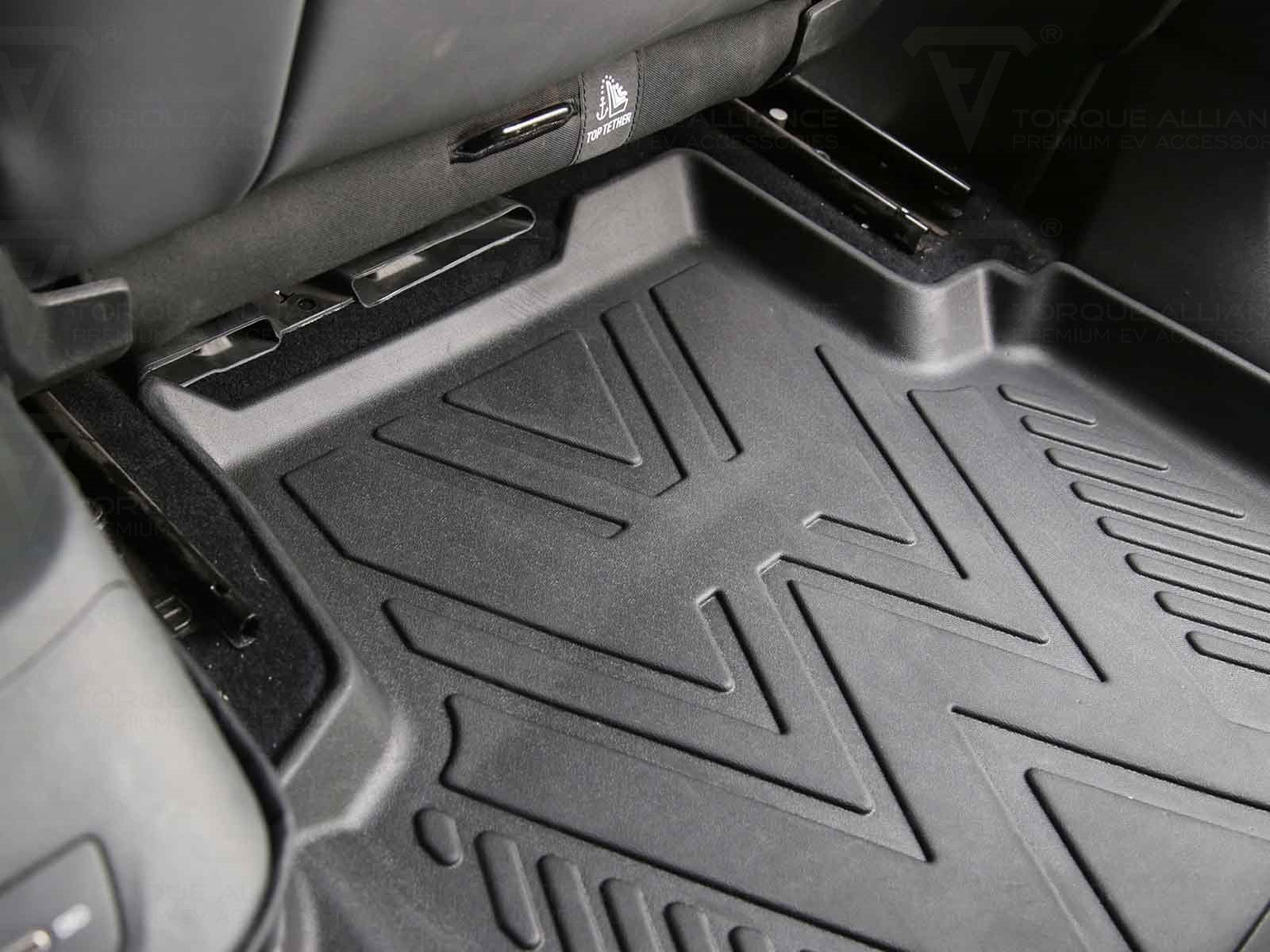 VW ID 3: Premium Recycle Rubber 3D All Weather Interior Floor Mats with Raised Edge, Left-hand-drive - Torque Alliance