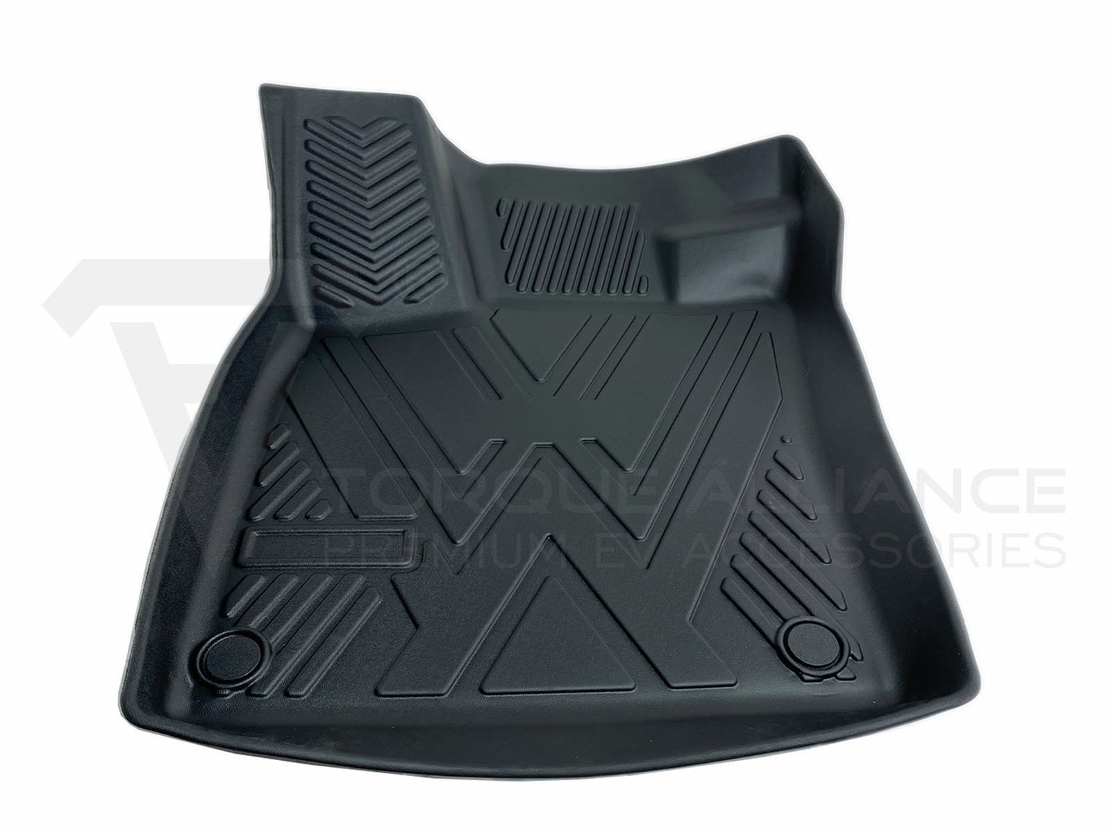 VW ID 3_Premium Rubber 3D All Weather Interior Floor Mats with Raised Edge, Left-hand-drive - Torque Alliance