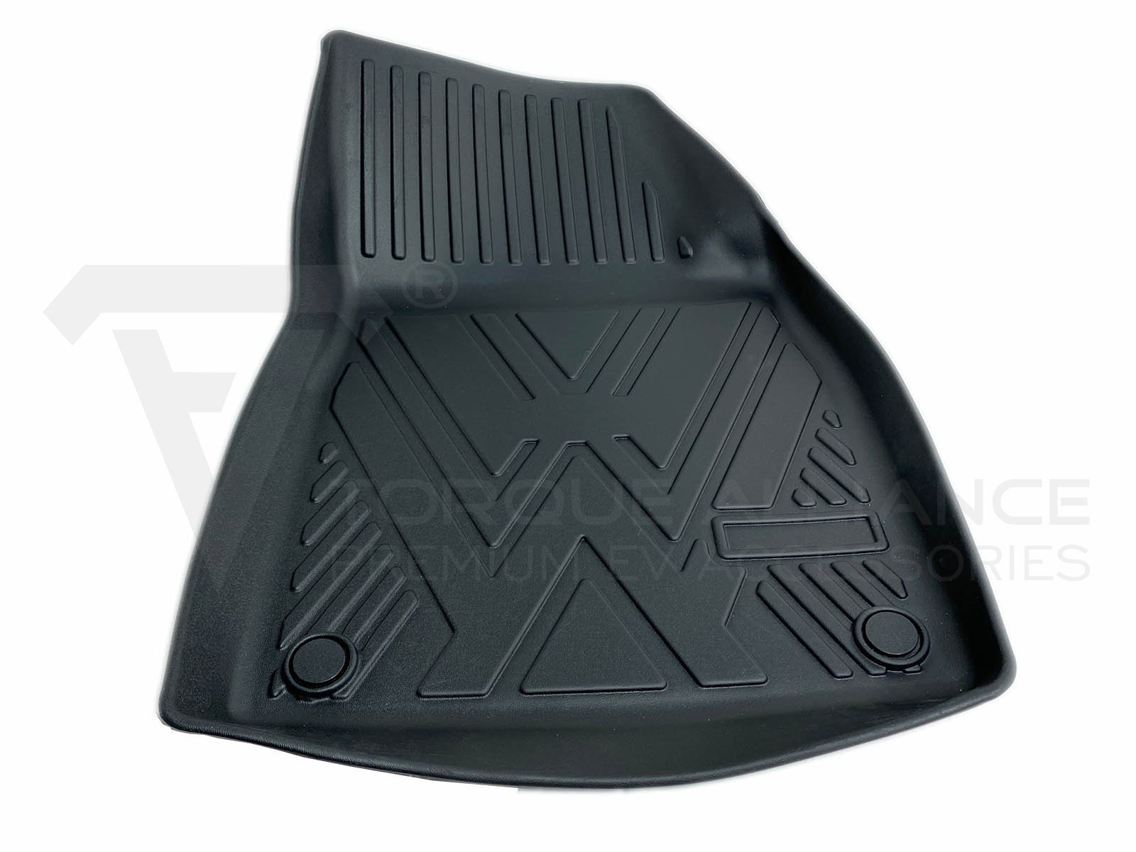 VW ID 3_Premium Rubber 3D All Weather Interior Floor Mats with Raised Edge, Left-hand-drive - Torque Alliance