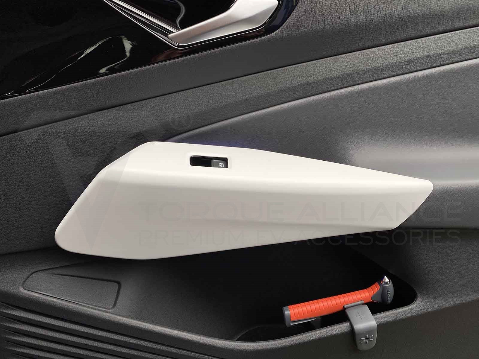 VW ID.3,ID.4: Interior Door Handle Cover Set (ABS + Coating, 4 pcs) - Left Hand Drive - Torque Alliance