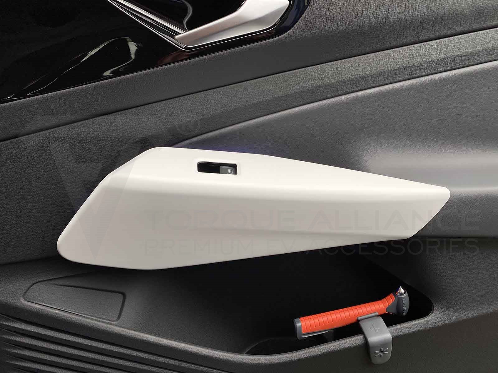 VW ID.3,ID.4: UK RHD, Right-hand-drive, Interior Door Handle Cover Set (ABS + Coating, 4 pcs) - Torque Alliance